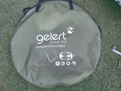 Gelert 2 Person Quick Pitch Pop Up Tent Cost £69.99 Festival Pup Tent • £29.99