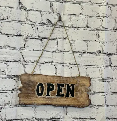 £6 • Buy Open Closed Shop Word Sign Plaque Outdoor Garden Shed Den Bar Shop 30cm X 12cm