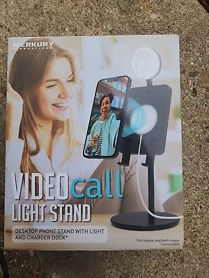 Video Call Light Stand Desktop Phone Stand W/light L@@K NEW Merkury Innovations • $5