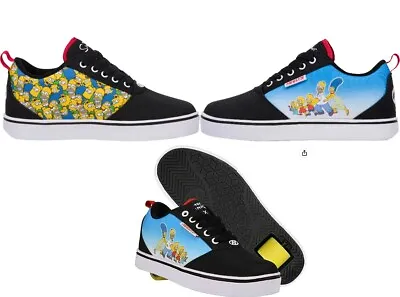 HEELYS Youth Mens Unisex Simpsons Prints Pro 20 Shoe Skate Sneaker Authentic • £31.36