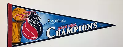 DETROIT PISTONS 2004 NBA BASKETBALL CHAMPIONS VINTAGE PENNANT New/mint • $11.99