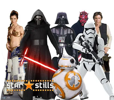 STAR WARS CARDBOARD CUTOUTS LIFESIZE CHARACTERS STANDEE STANDUP Cutout • £38.99