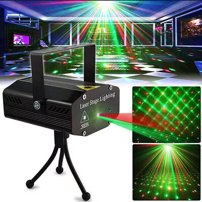Mini Projector LED RGB Laser Stage Light DJ Disco KTV Show Party Xmas Lighting • $15.99