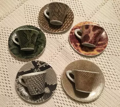 £80 • Buy 5 X Illy Francis Francis REPTILIA Espresso Set Poi Ti Spiego Antonio Riello 2001