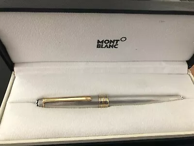 $675 • Buy Montblanc Meisterstuck Solitaire 144 Barley Finish Fountain Pen Sterling Silver