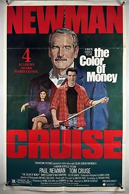 COLOR OF MONEY VIDEO STORE Movie Poster (Fine) 1986 26 1/4x41 Tom Cruise 22965 • $10