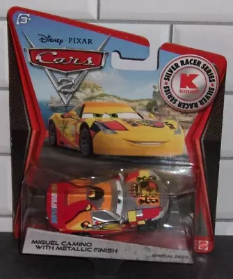 $12.99 • Buy Disney Pixar Cars 2 Kmart Silver Racer MIGUEL CAMINO Die-Cast 2012 1:64 Sealed
