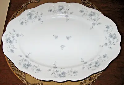 Johann Haviland China  Blue Garland  LARGE PLATTER  14.5  BY 10  • $12.50