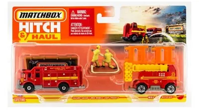 Matchbox Hitch And Haul Fire Truck Rescue 2024 Wave 1 MBX 🔥 New • $17