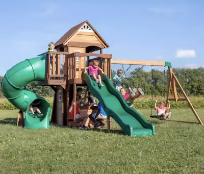 £1699.99 • Buy Kids Garden Playhouse Outdoor Children Playcentre Large Swing Set Tree House