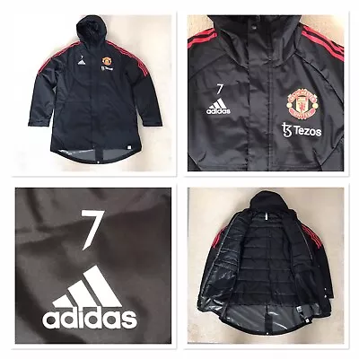 Adidas￼ Manchester United Player Issue Training Worn Bench Winter Coat￼ M  CR 7 • £100