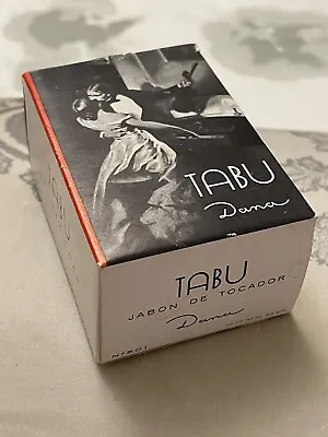 VINTAGE TABU BY DANA PERFUMED SOAP (90 Grams)  🫧🫧 SMELLS STRONG • RETRO BOX 🌻 • £11.95