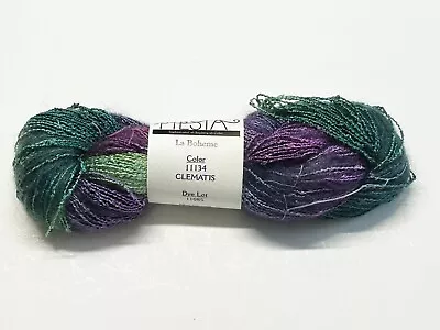 Fiesta Yarns La Boheme 11134 Clematis Kid Mohair/Wool/Nylon + Rayon 165 Yds/4 Oz • $20