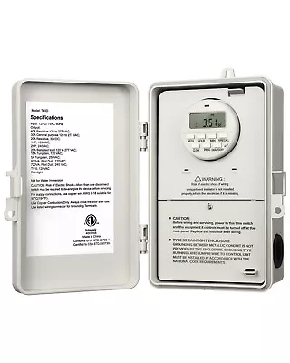 DEWENWILS Pool Pump Timer Digital Timer Box7-Day 20 ON/Off Programmable Timer • $42.49