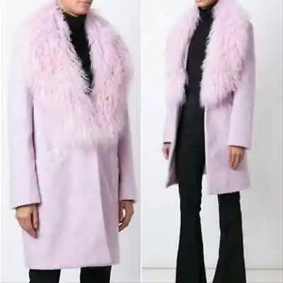 Elizabeth & James NEW NWT Mongolian Fur Coat Lilac Purple • $799