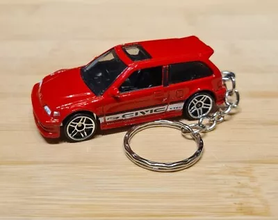 1/64 Diecast Model Car Keyrings  Honda Civic Ef • £11.99