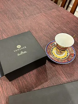 Versace Rosenthal Inspired Medusa Christmas Tall Cup And Saucer • $40