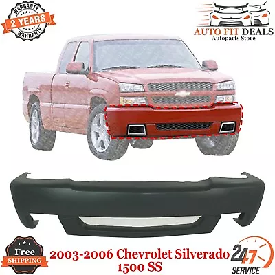 Front Bumper Cover Primed W/Fog Holes For 2003 -2007 Chevrolet Silverado 1500 SS • $145.21
