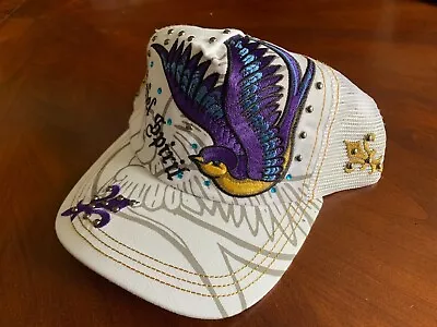 Rebel Spirit Clothing Trucker Hat Ed Hardy Tattoo Pattern H1011 • $29.99