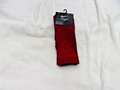 NWT Nike Vapor Crew Socks Men's S M L Football Maroon - Burgundy • $8.99