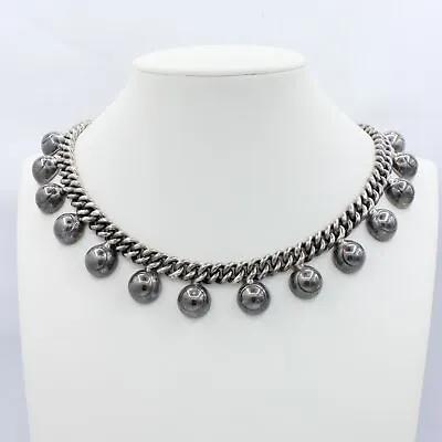 Vintage Sterling Silver Taxco Choker Necklace • $349
