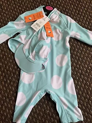 George Girl/boy Splash Suit Age 18-24 Months UPF 50+ BNWT  With Hat • £5.50