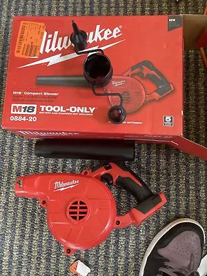 FOR PARTS Milwaukee 0884-20 M18 18V Red Handheld Compact Cordless Blower • $49.95