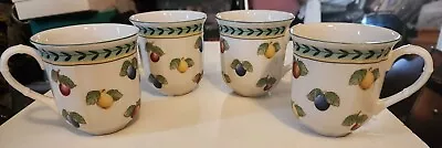 Villeroy & Boch Luxembourg  FRENCH GARDEN FLEURENCE Coffee Mug Cup Germany Set 4 • $55