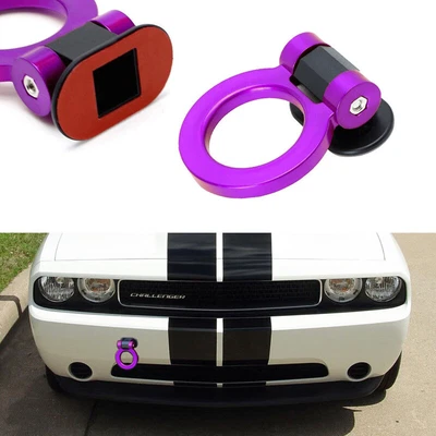 $14.29 • Buy Purple Car Front Rear Bumper Tow Hook Trailer Tow Bar JDM Racing Sticker Decor