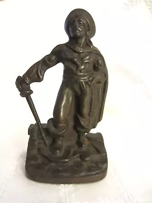 Vintage Cast Iron Bronzed Finish Pirate Bookend/Doorstop • $35