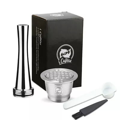 Reusable Stainless Steel Metal Coffee Capsules Pods For Nespresso Machine UK • £8.77