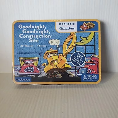 Goodnight Construction Site Magnetic Character 25 Magnets 4 Scenes Mudpuppy  • $15