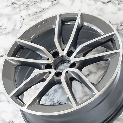 Mercedes C43 19  Inch Front Rim OEM 2018 2019 2020 2021 AMG Factory Wheel GREY • $628.12
