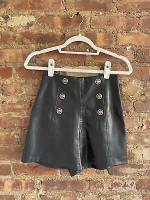 Zara Faux Leather Shorts XS • $20