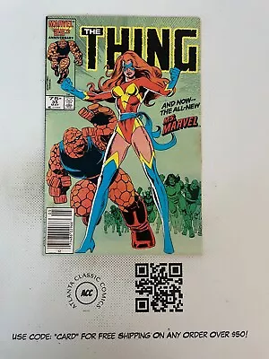 The Thing # 35 VF/NM Marvel Comic Book Ms. Marvel Fantastic Four Avengers 4 SM16 • $3.99