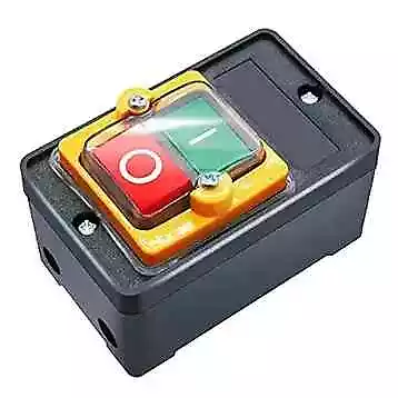  Waterproof Push Button Switch Motor On Off 3 Phase On/Off Switch With Box • $17.07