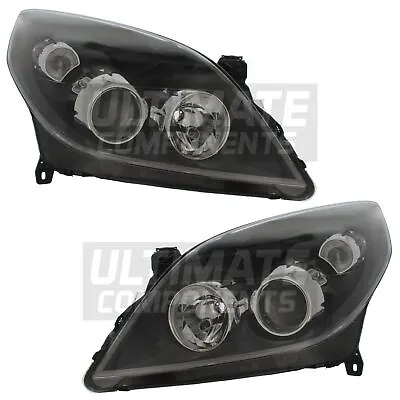 Vauxhall Vectra C Headlights Estate 2005-2009 Headlamps With Black Inner 1 Pair • $301.68