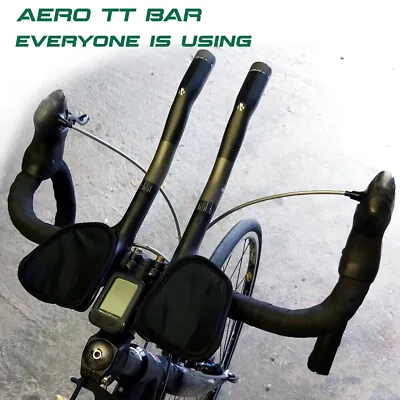 Triathlon Bicycle Extender Carbon TT Handlebar 31.8 Road Bicycle Aero Rest Bars • $43.99