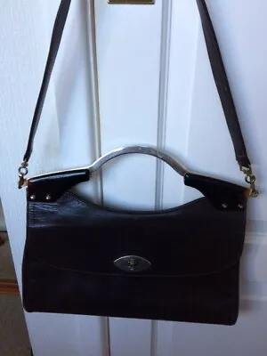 Attractive Dark Brown Leather Handbag Either For Day Time Or Evening  • £17.50