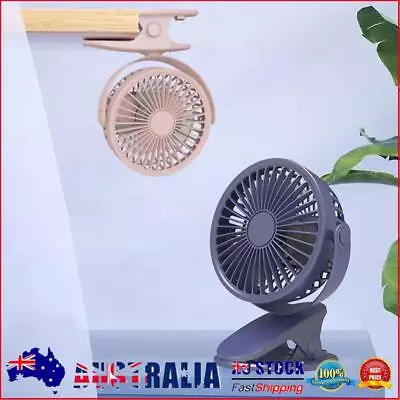 $16.48 • Buy AU Clips Small Fan 360 Rotation Clamp Fan USB Rechargeable For Office Desk Strol
