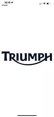 TRIUMPH Motorcycle Style MOTOGP Decal Logo Vinyl X 2 No Background Race! • $4.97
