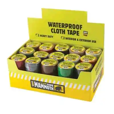 Everbuild  Mammoth Heavy Duty Waterproof Cloth Tape - 50mm X 4.5m - Pack Of 3 • £4.49