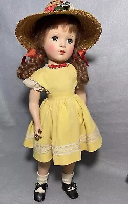 Madame Alexander Margaret O’Brien 18” Vintage Hard Plastic 1948 Great Condition • $449