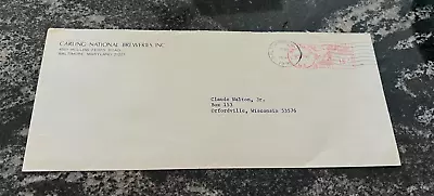 Vintage Carling National Breweries Inc. Beer Post Marked Envelope  Baltimore Md • $17.50