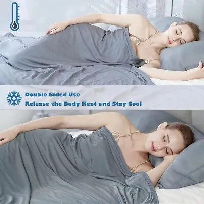 Cooling Blanket For Hot Sleepers Lightweight Throw Japanese Q-Max 0.4 Arc-Chill • $18.99