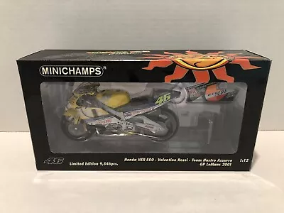 1:12 Minichamps 2001 Valentino Rossi #46 GP LeMans Honda NSR 500 122016176 • $109.98