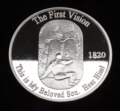 LDS Mormon 1820 Joseph Smith First Vision Proof Commemorative Silver PL Palmyra • $29.97