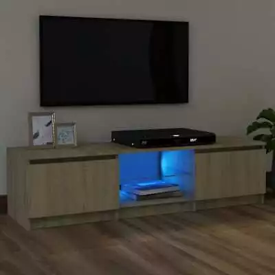 £81.20 • Buy Modern TV Unit Cabinet Stand High Gloss/ Matt Doors 140cm With LED Lights Colour