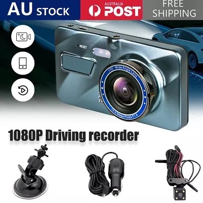 $30.95 • Buy 1080P Car Dash Camera Video DVR Recorder Front And Rear Night Vision Dual Cam
