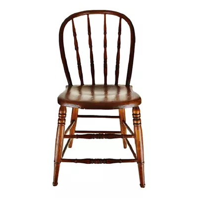 Antique Oak Spindle Back Chair • $395